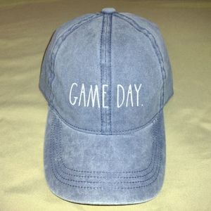 Rae Dunn Game Day Baseball Cap Blue NWT